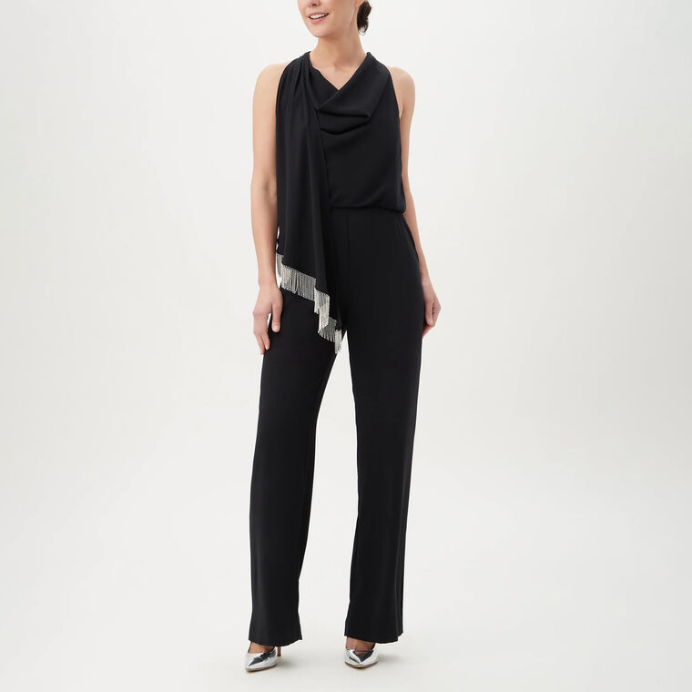 Momo Fringe-Trim Jumpsuit image number null