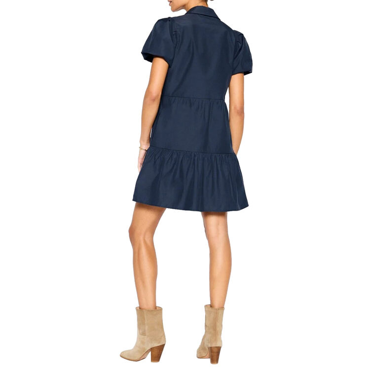 Havana Puff Sleeve Mini Dress image number null