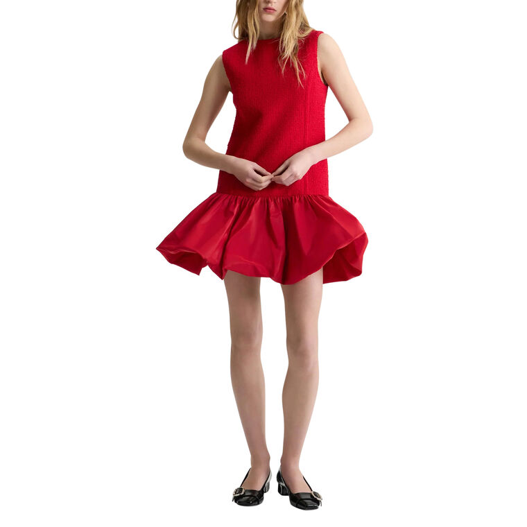 Sleeveless Ruffle Hem Mini Dress image number null