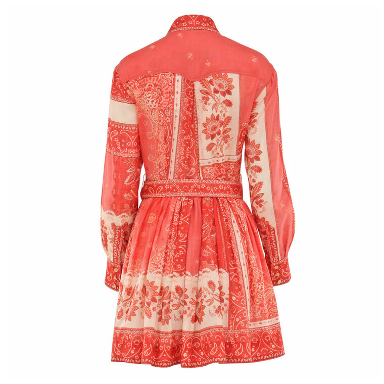Lucky Belted Mini Shirt Dress image number null