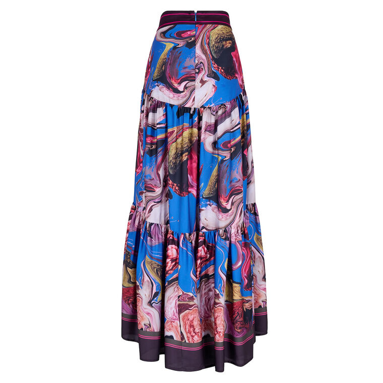 Tuna Tiered Maxi Skirt image number null