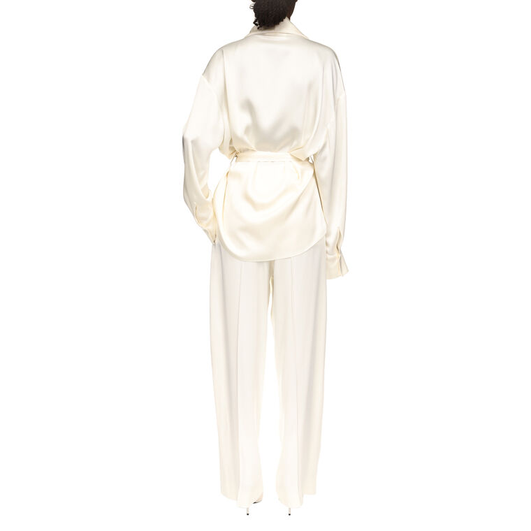 Long Sleeve Pyjama Wrap Blouse image number null