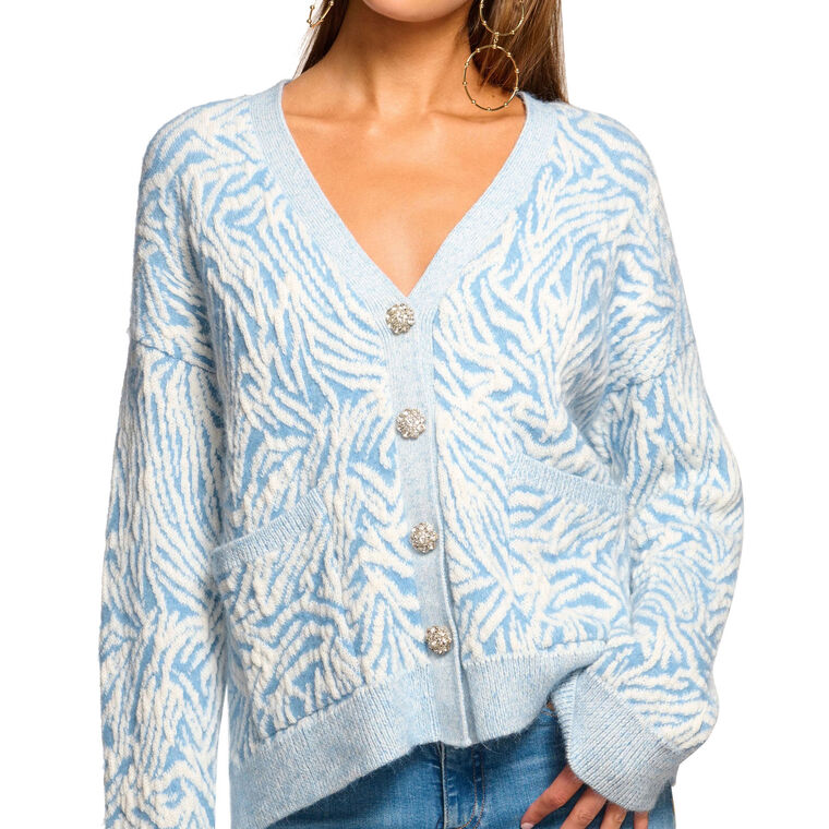 Jelena V-Neck Cardigan Sweater image number null
