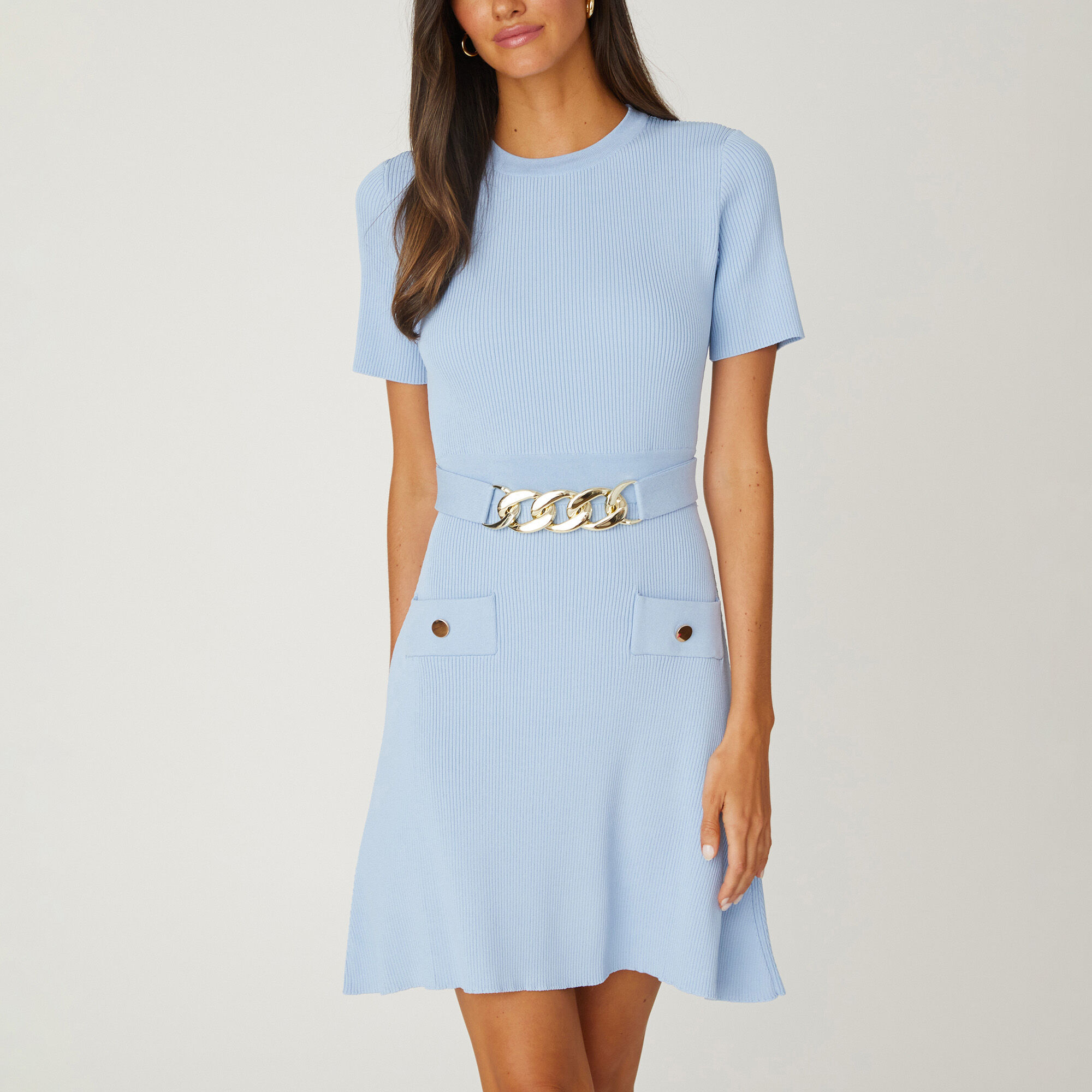 Adria Chain Detail Knit Dress