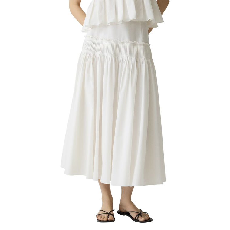 Accordian Yoke Maxi Skirt image number null