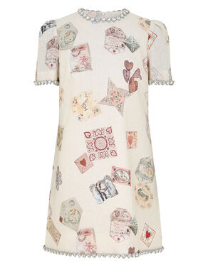 Hypnotic Jewel-Embellished Mini Shift Dress