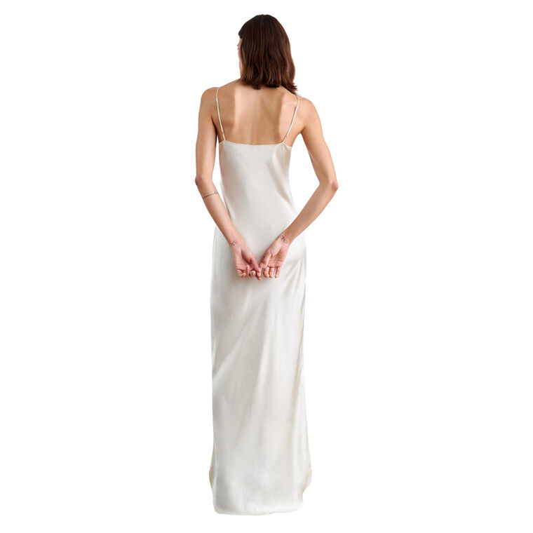 Cami Sleeveless Bias Cut Silk Gown image number null