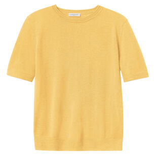 Short Sleeve Crewneck Cashmere Sweater