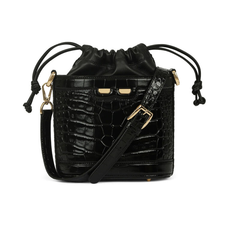 Byrd Bucket Bag In Croc image number null