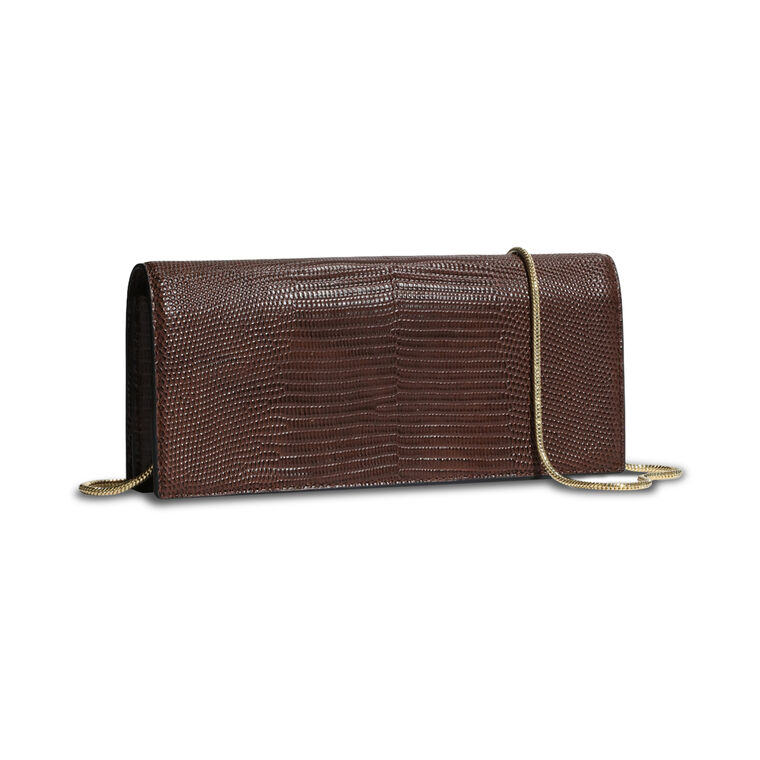 Twisted Gold Side Handle Clutch image number null