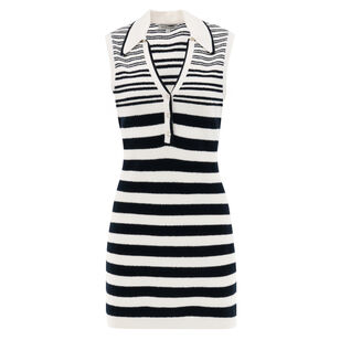Annette Cap Sleeve Collared Mini Dress