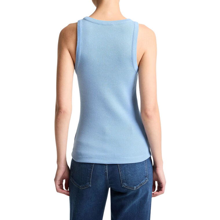 Ribbed Scoop Neck Tank image number null