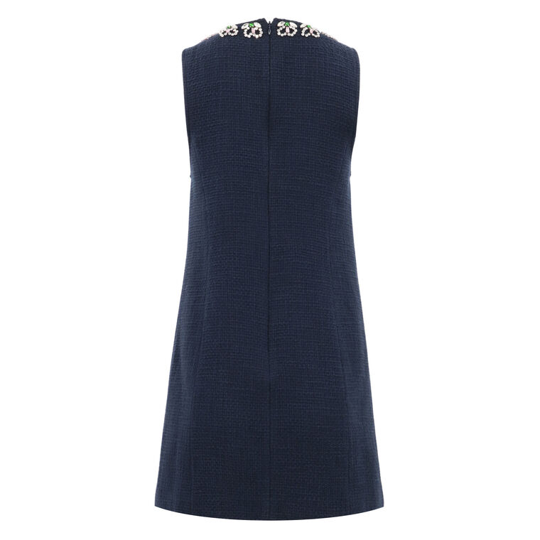 Franchelle Crystal Embellished Tweed Mini Dress image number null