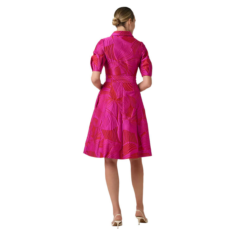 Belted Puff Sleeve T-Shirt Dress image number null