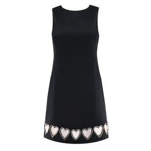 Cade Crystal Heart Cut-Out Mini Dress