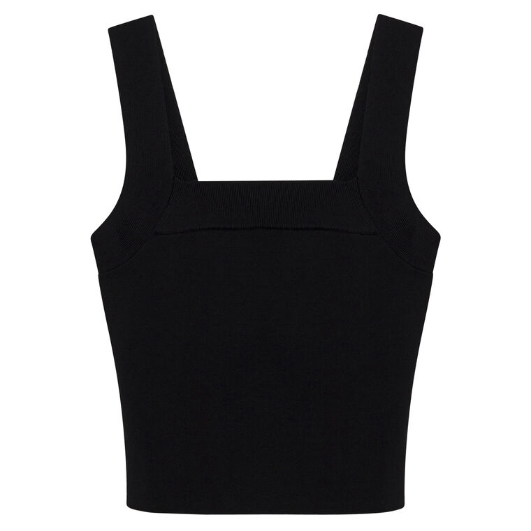 Madine Square Neck Knit Tank Top image number null