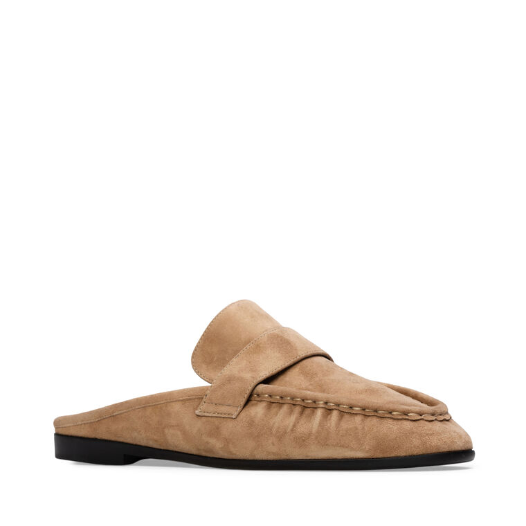 Gabby Suede Loafer Mule image number null
