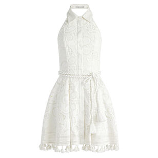 Lucy Halter Neck Mini Shirt Dress