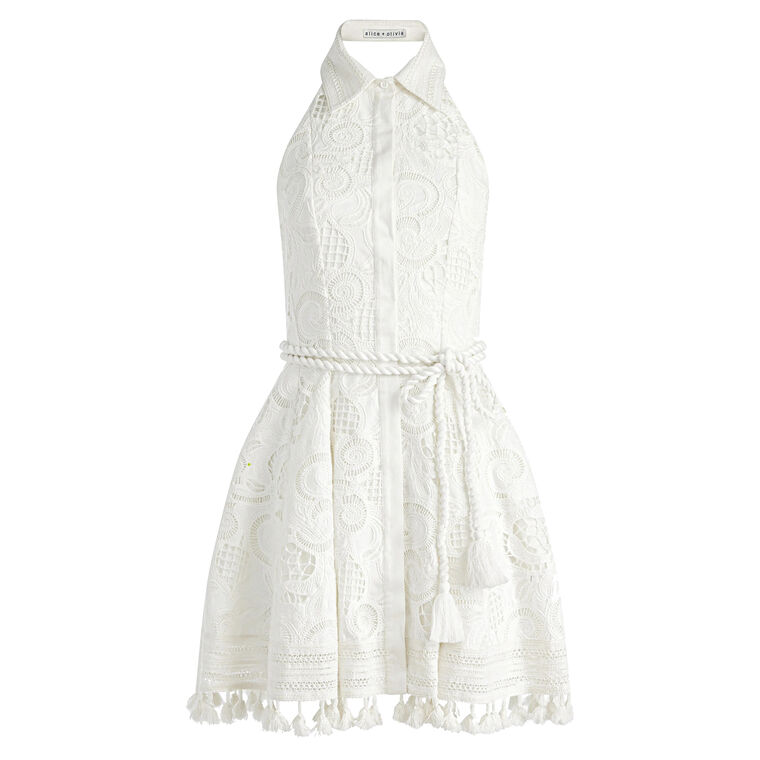 Lucy Halter Neck Mini Shirt Dress image number null