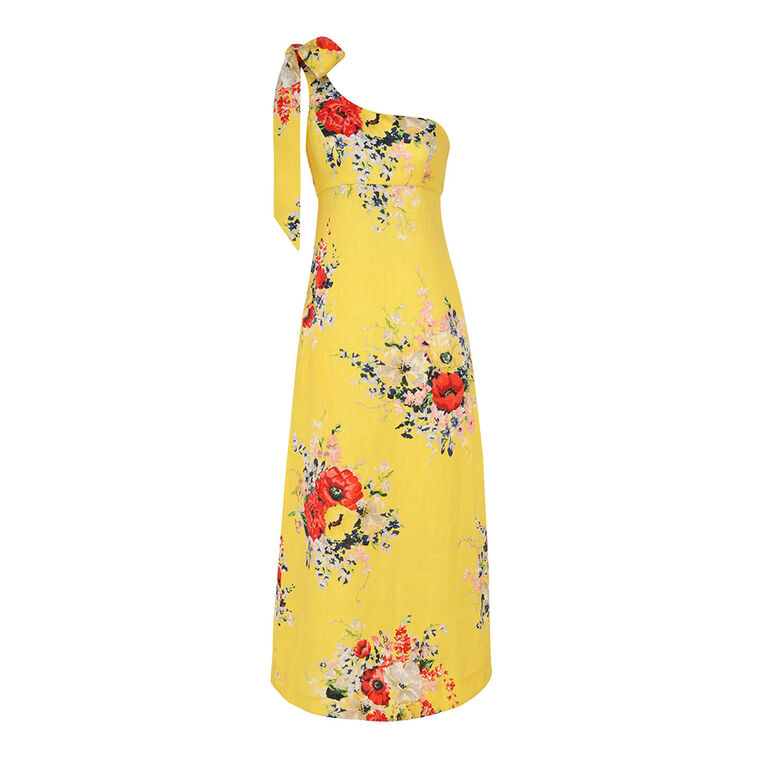 Alight Asymmetric Midi Dress image number null