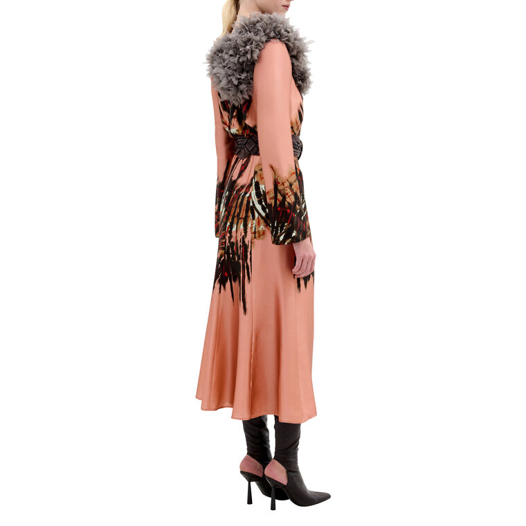 Pesaro Bell Sleeve Belted Midi Dress image number null