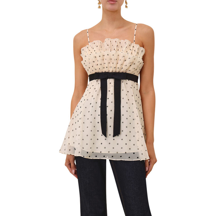 Pleated Frill Cami image number null