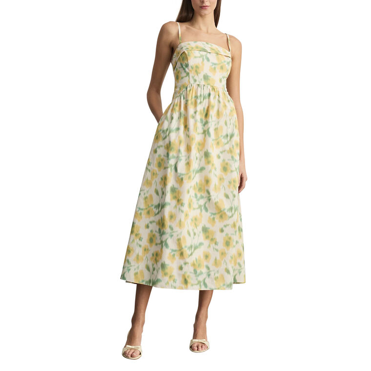 Gigi Sleeveless Floral Midi Dress image number null