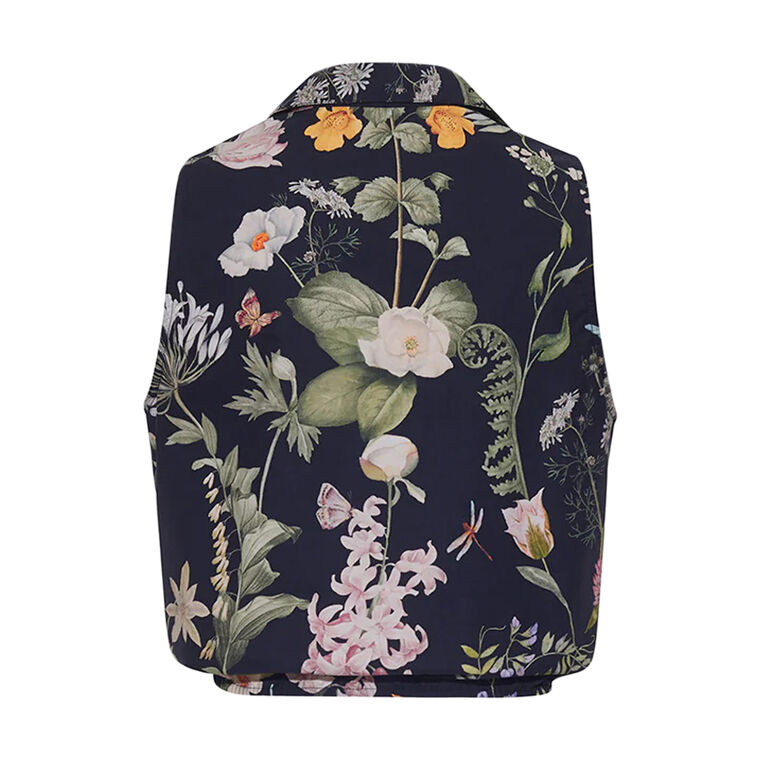 Highland Sleeveless Tie-Front Button-Down Top image number null