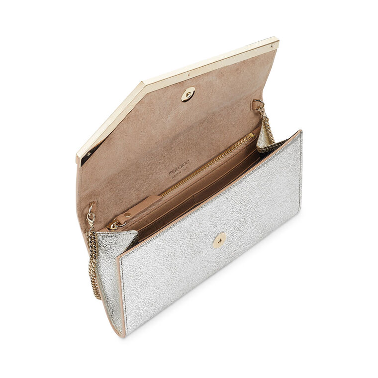 Emmie Glitter Leather Clutch image number null