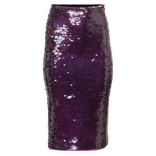 Sequined Merino Pencil Skirt