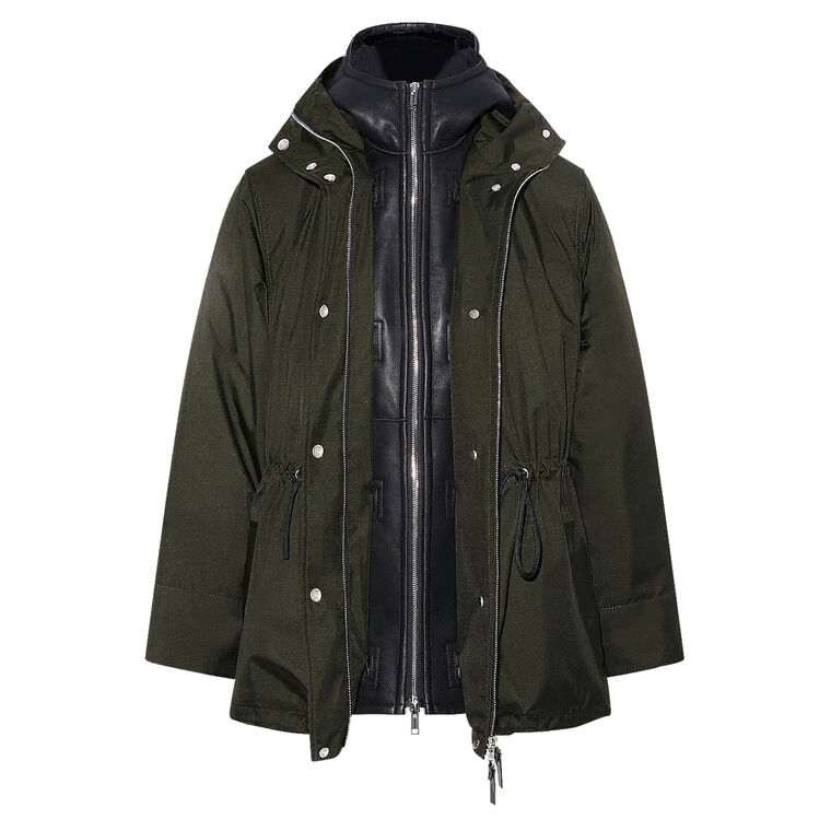 Waterproof Parka With Shearling Trim image number null