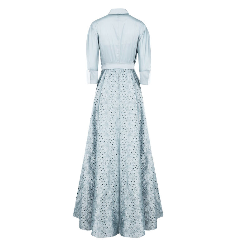 Taffeta Eyelet Shirt Waist Gown image number null