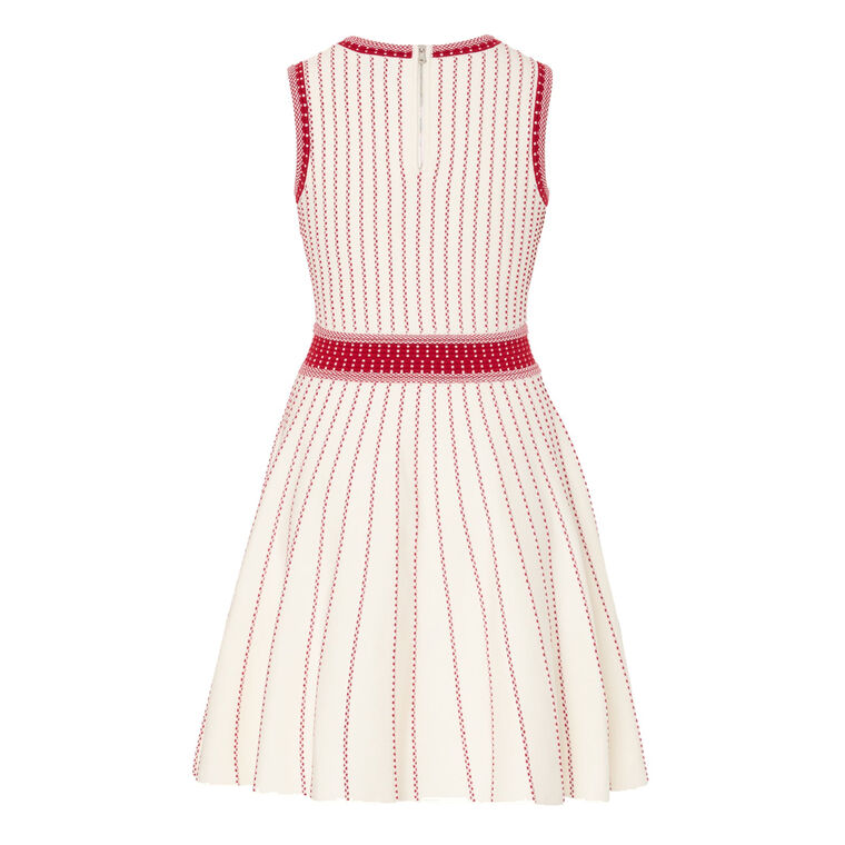 Vertical Texture Jacquard Knit Mini Dress image number null