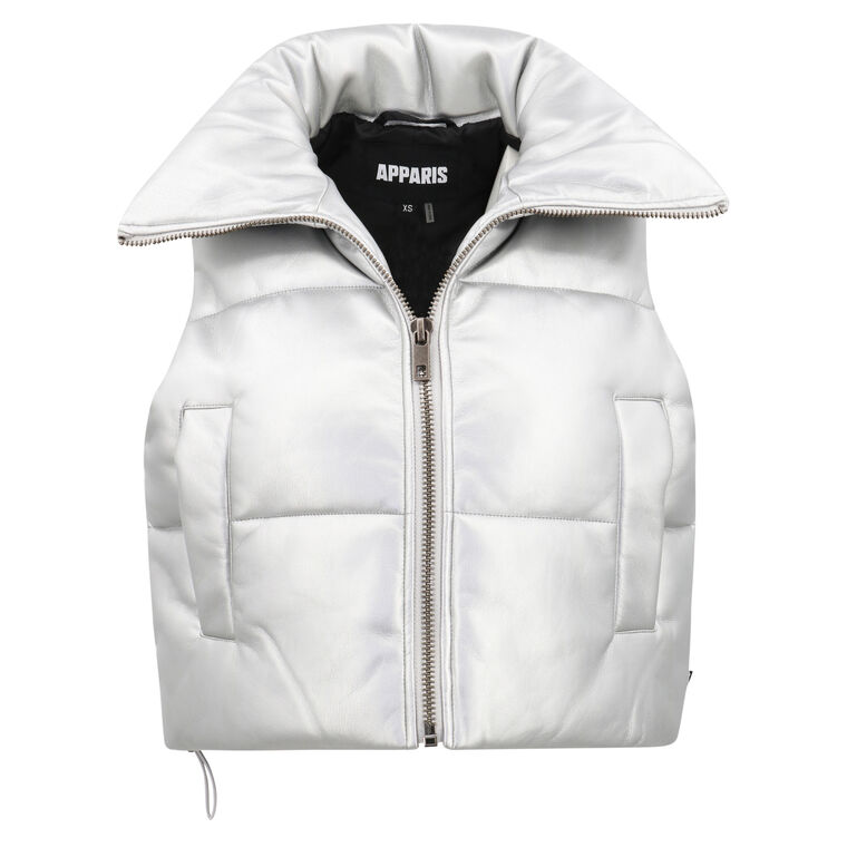 Shaun Metallic Puffer Vest image number null