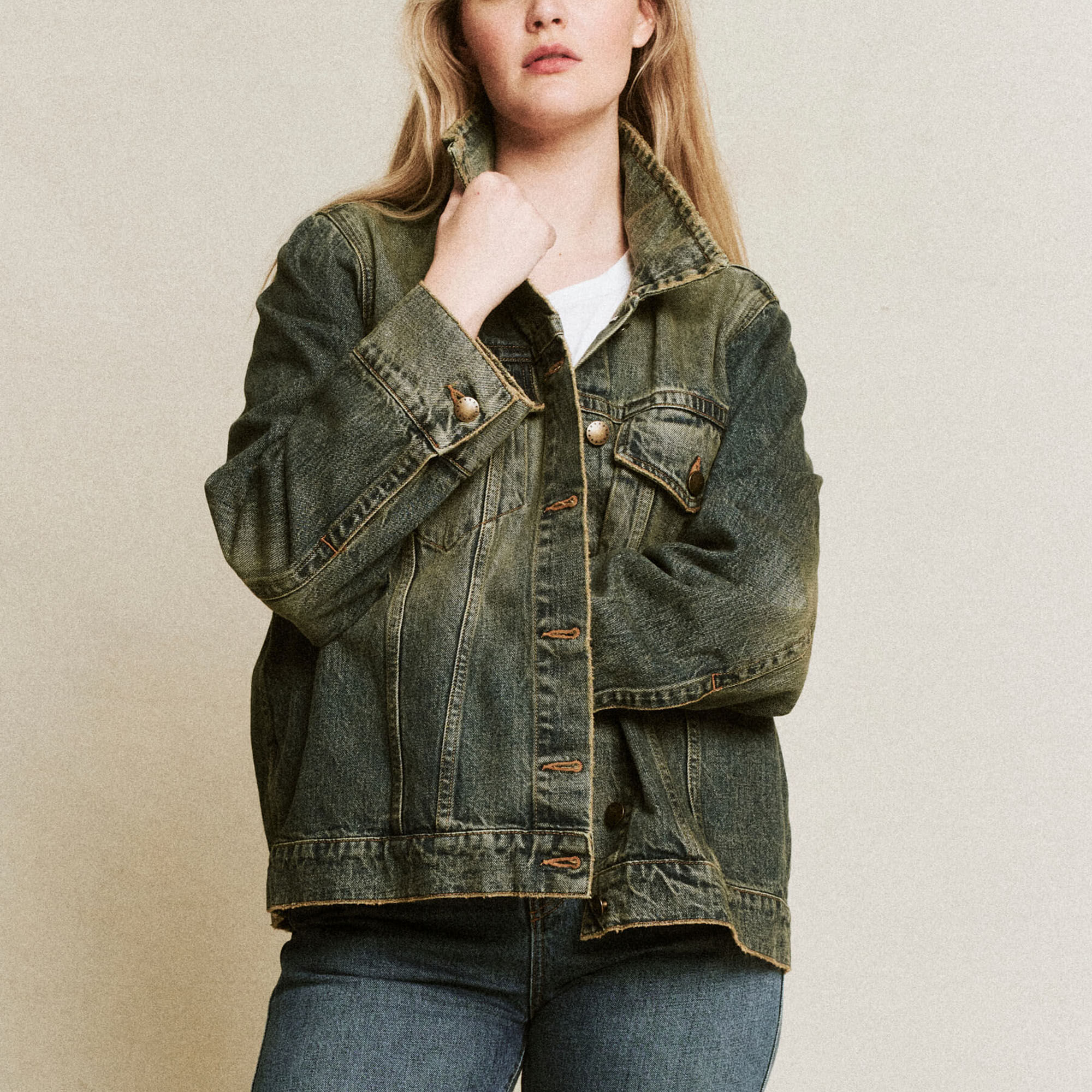 Slouchy jean jacket discount
