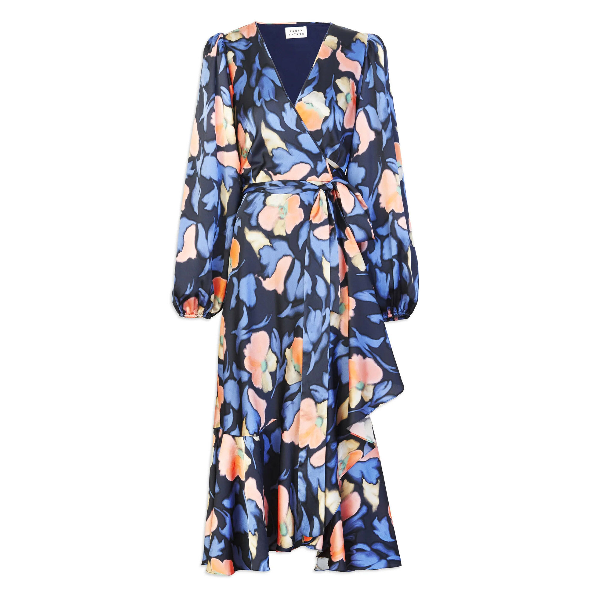 Blaire Faux Wrap Midi Dress