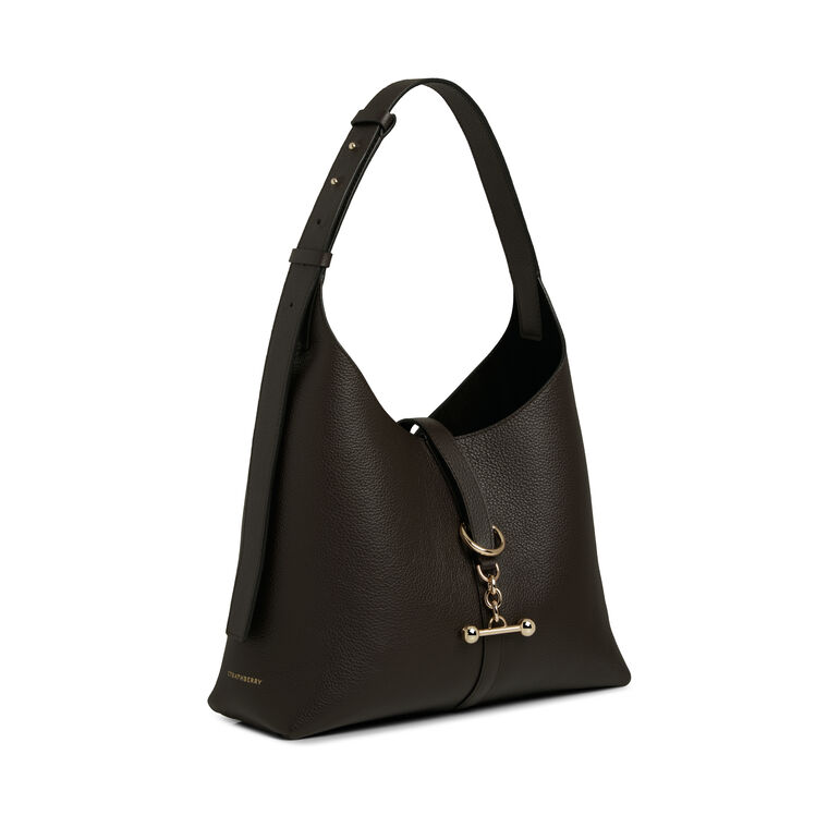 Kite Hobo Fine Grain Leather Bag image number null