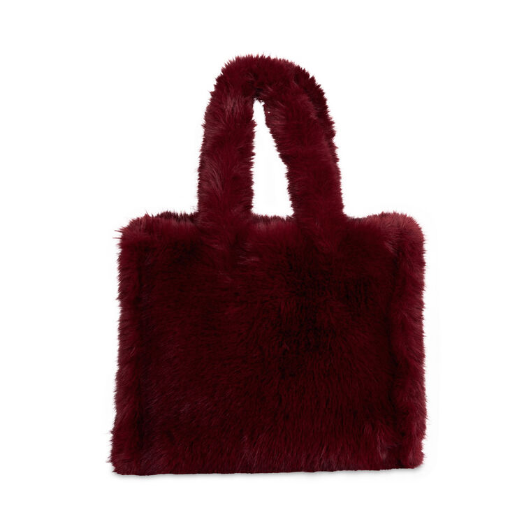 Oversized Faux Fur Tote image number null