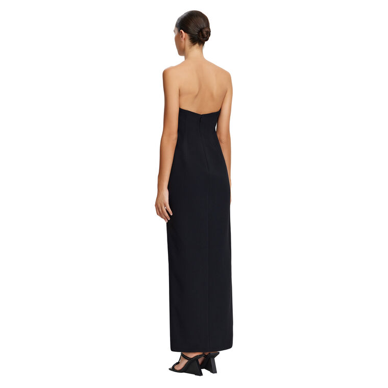 Hawick Strapless Gold Hardware Detail Maxi Dress image number null