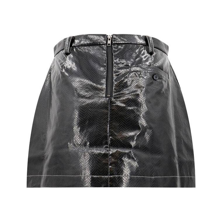Scyler Vegan Leather Mini Skirt image number null