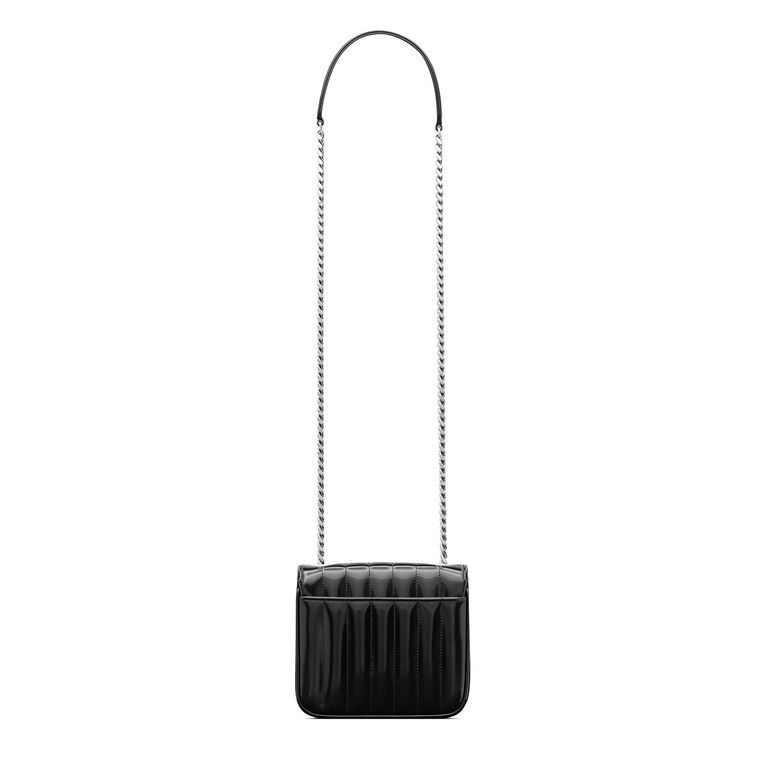 Small Vicky Quilted Brushed Leather Chain Bag image number null