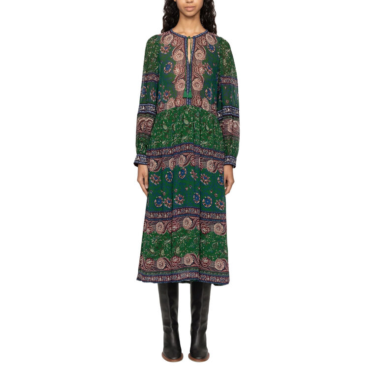Melba Long Sleeve Midi Dress image number null