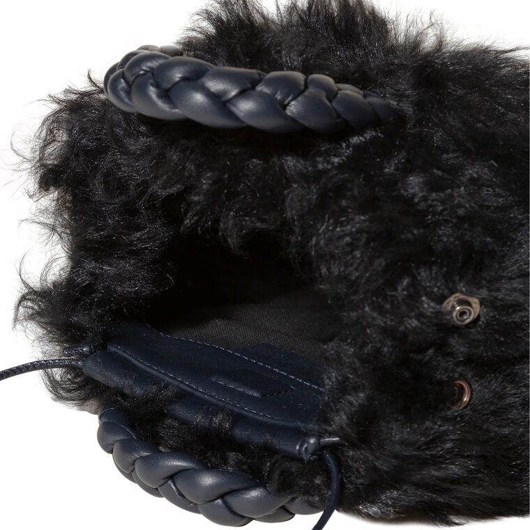 Bombon Long Hair Shearling Crossbody Bag image number null