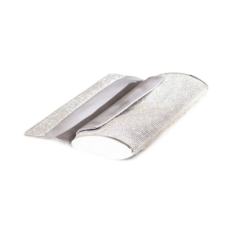Kate Rhinestone Mesh Clutch image number null