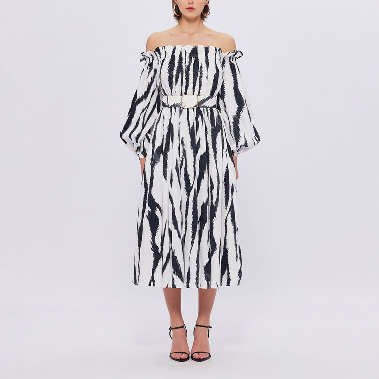 Sarah Off Shoulder Midi Dress image number null