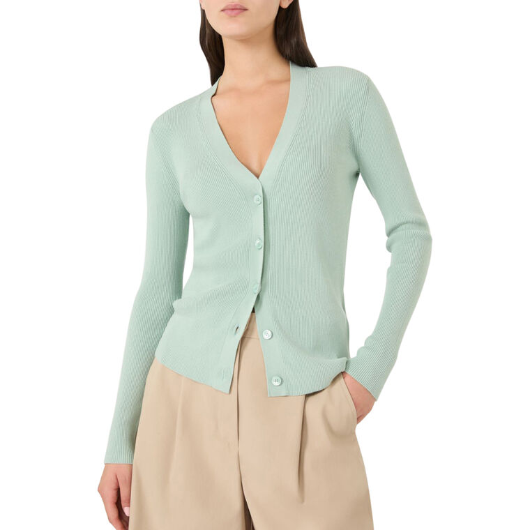 Gabriel Viscose V-Neck Cardigan image number null