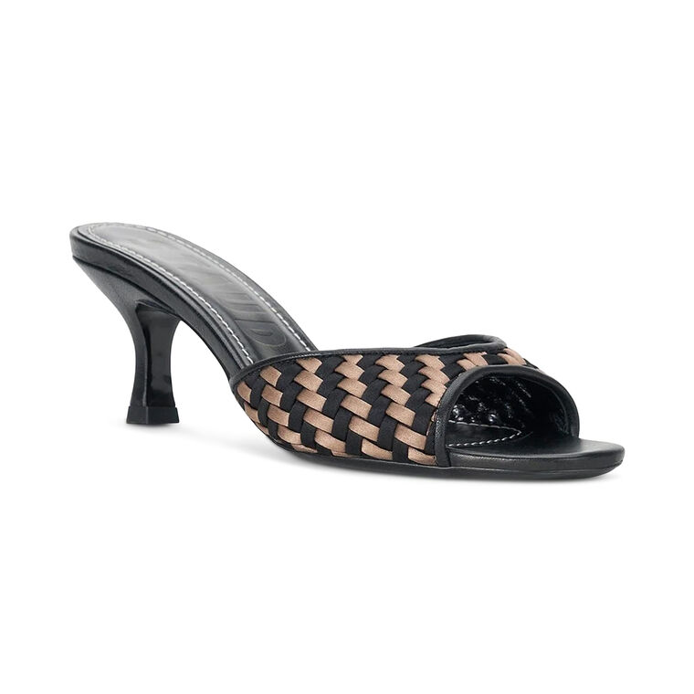 Brigitte Woven Satin Mule image number null