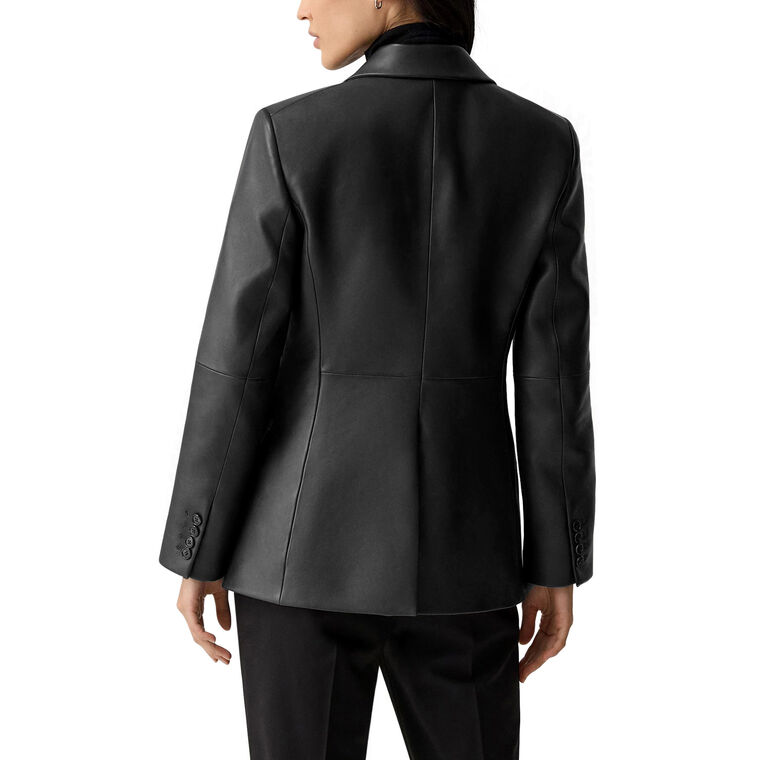 Lynnia Leather Blazer image number null