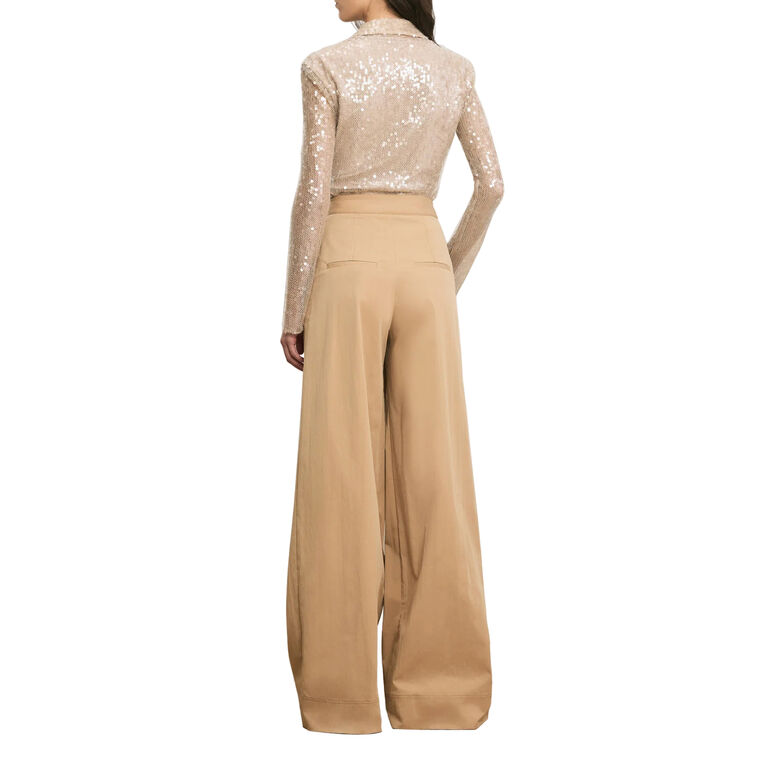 Heron Crossover Waistband Wide-Leg Pant image number null