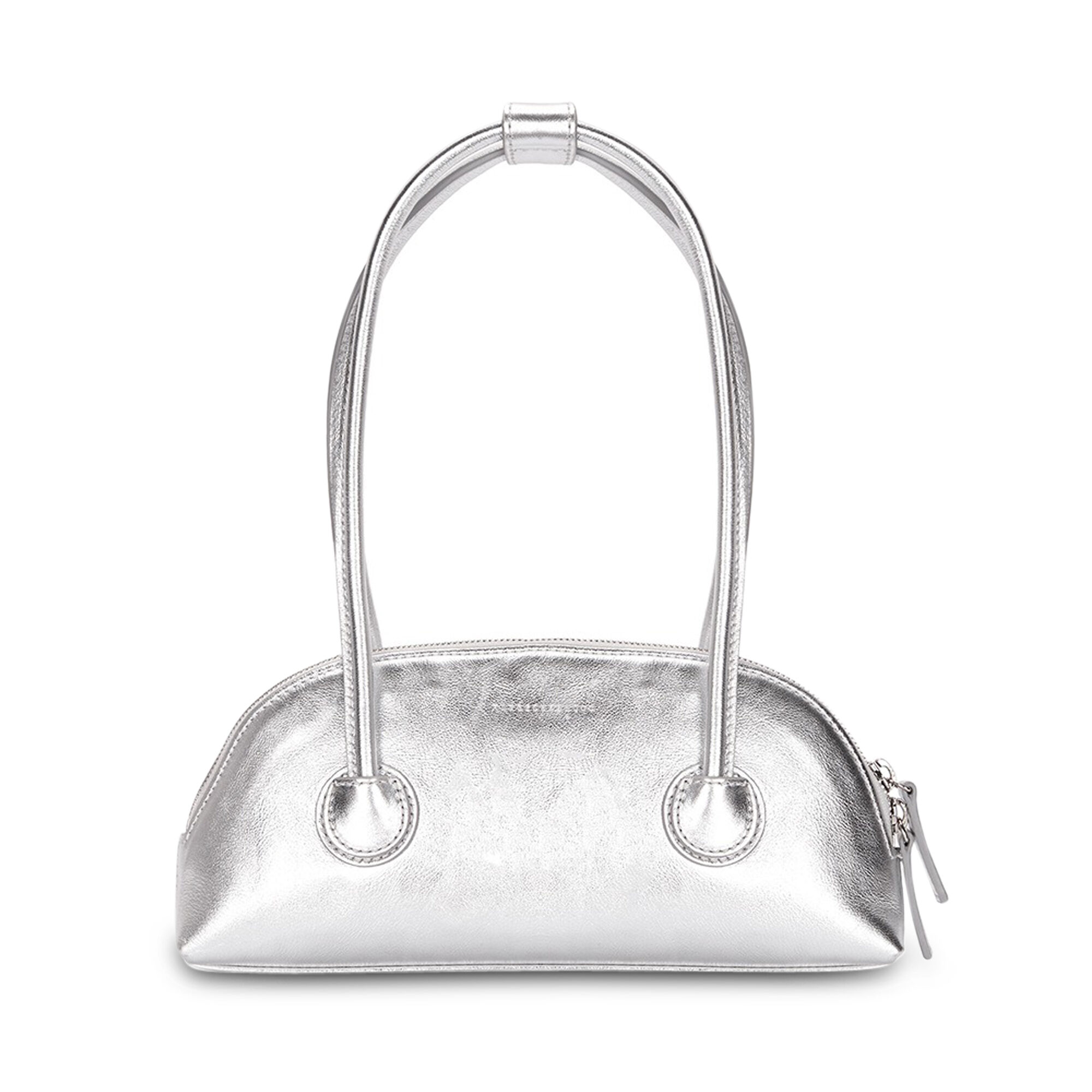 ☆MARGE SHERWOOD☆ BESSETTE SHOULDERllic grey foiled pla Bessette Metallic Shoulder Bag